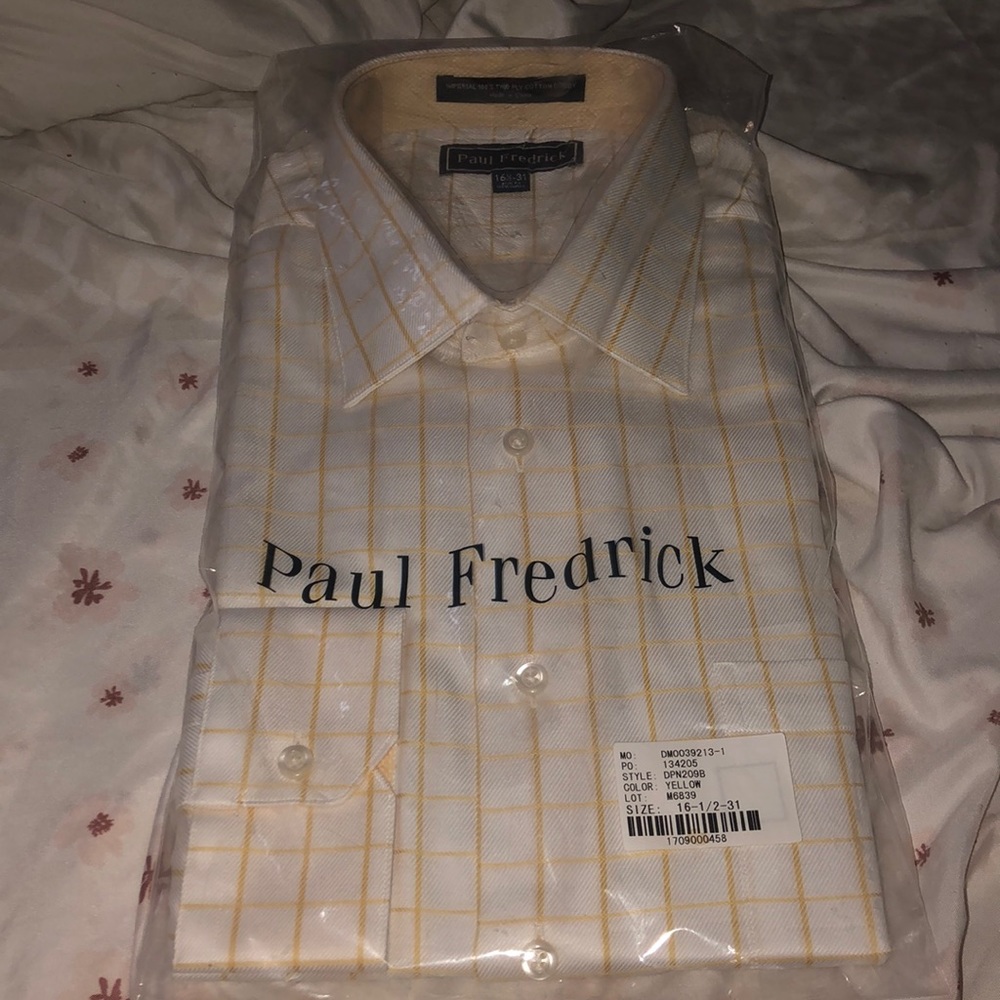 Brand new dress shirt for men in bag